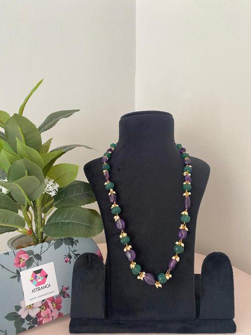 Iyla Mint & Green Single Line Mala