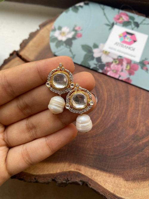 Minal Polki Baroque Pearl Earrings