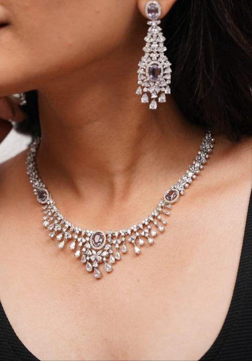 Sabrina Diamond Necklace Set