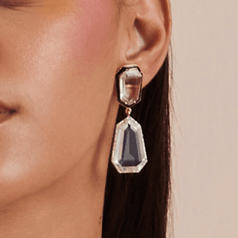 Crystal Rock Earrings