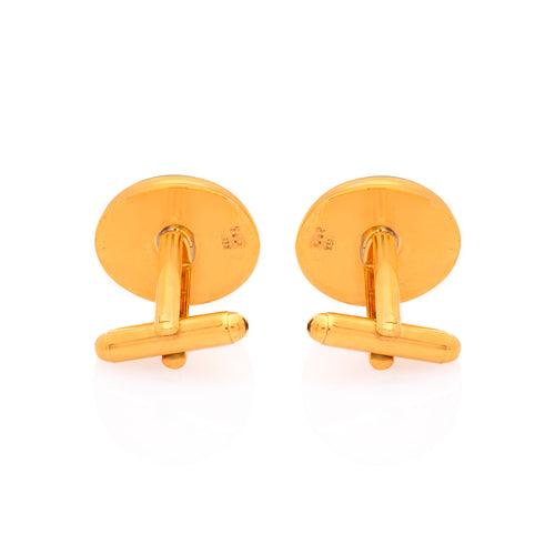 Blue Buta Brass Cufflink