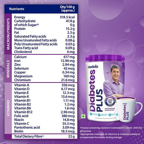 Horlicks Diabetes Plus Vanilla 400 g Jar