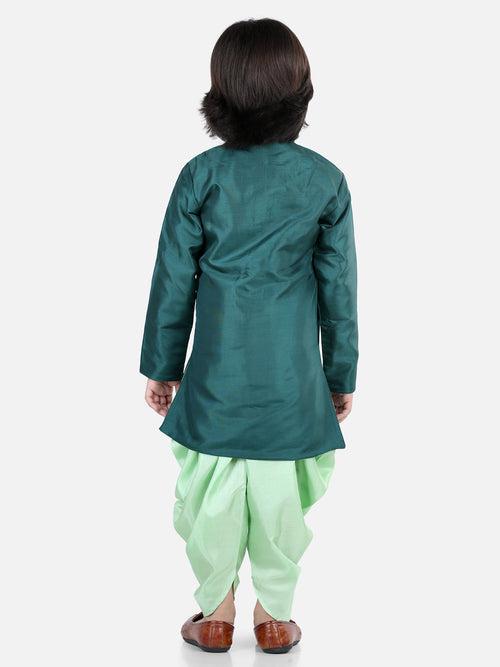 BownBee Sibling Hand Embroidered Sherwani Dhoti for Boys Kurti Salwar with Dupatta