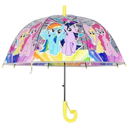 Premium Quality Theme Printed Transparent Umbrella For Kids (Pony Unicorn)