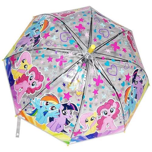 Premium Quality Theme Printed Transparent Umbrella For Kids (Pony Unicorn)