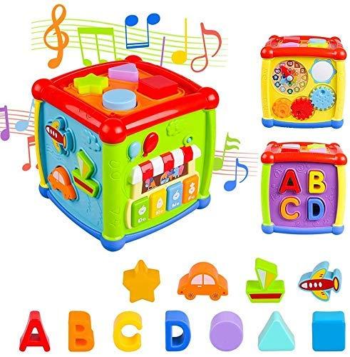 Musical 6-in-1 Shape Sorting Activity Cube for Toddlers