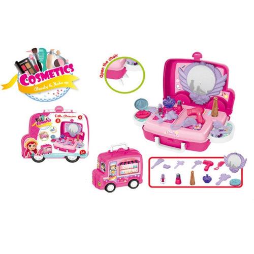 Bus Design 18 pcs Cosmetics Playset for Little Princess