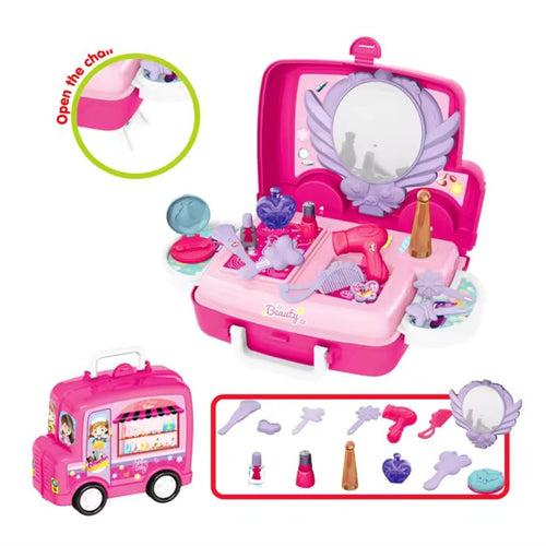 Bus Design 18 pcs Cosmetics Playset for Little Princess