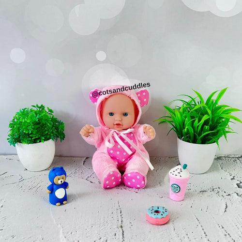 Boy Doll with Realistic Baby Sound for Girls (20cm) (Small) (1pc)