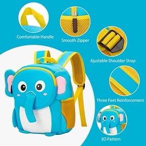 Kids School Bag Soft Plush Backpacks Cartoon Boys Girls Baby (2-5 Years) (ELEPHANT)