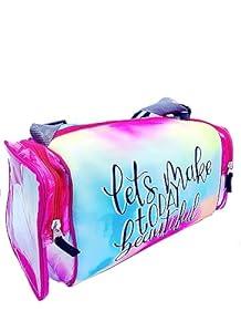 Duffle Bag with Transparent Side Pockets (Let Make Today Beautiful)