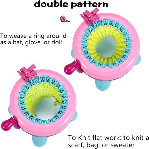 Smart Weaving Round Loom: 2-in-1 Knitting Machine Kit for DIY (Box slight damage)