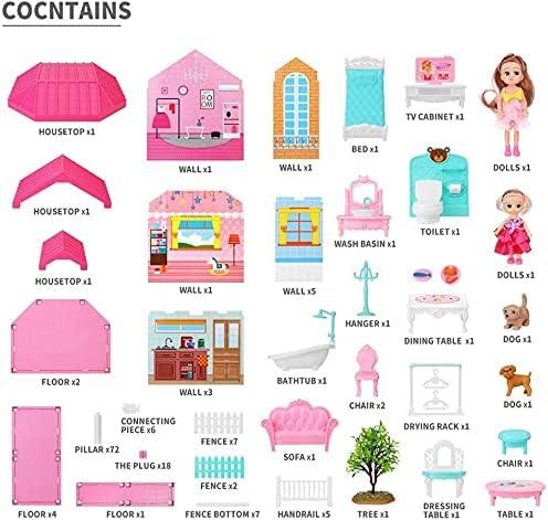 Princess Dream House Multi-Room Scenario Toy For Girls