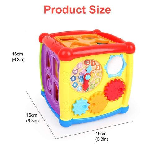 Musical 6-in-1 Shape Sorting Activity Cube for Toddlers