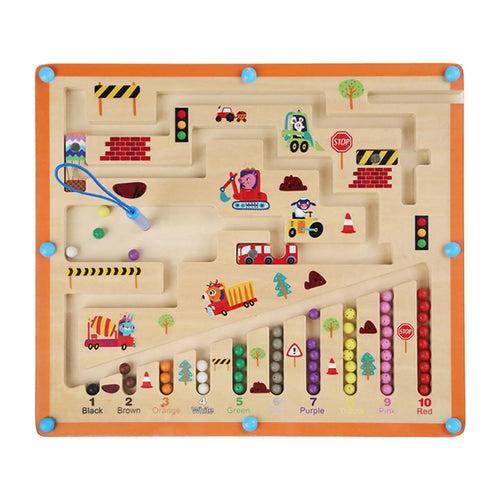 Colorful Magnetic Location Maze for Kids