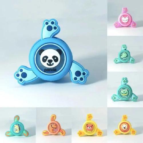 Cute Design Silicone Slap Band with Spinner for Kids (Random Color)