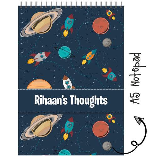 Personalised Notepad - Space - (PREPAID ORDER)