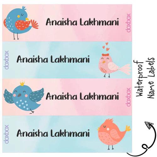 Waterproof Labels - SWEET BIRD - Pack of 88 labels - PREPAID ONLY