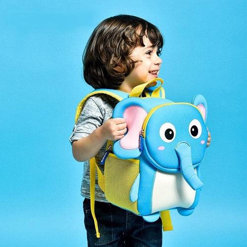 Kids School Bag Soft Plush Backpacks Cartoon Boys Girls Baby (2-5 Years) (ELEPHANT)