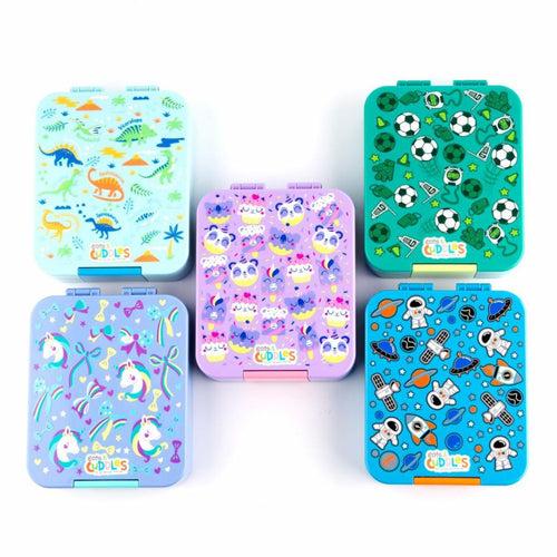 Bento Buddy Transfer Proof 4 Compartment Lunch Box 600ml (Space)
