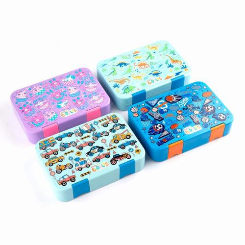 Bento Buddy Transfer Proof 4 Compartment Lunch Box 750ml (Dinosaur)