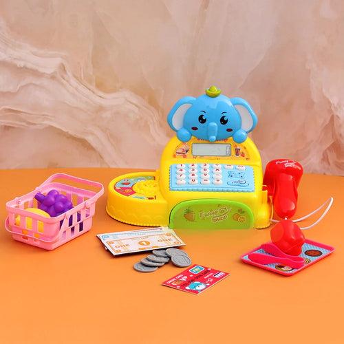 Elephant Design Cash Register Pretend & Play Toy for Kids