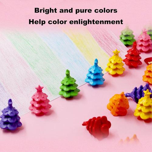 Christmas-Themed Crayons for Kids (Random)(Pack of 6)