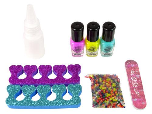 Foot Spa Set for Girls: Nail Kit for Kids - DIY Manicure and Pedicure Set with Foot Care Kit