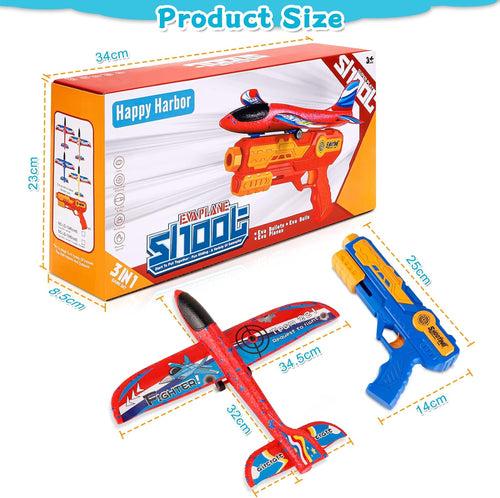 3-in-1 Glider Plane Launcher Toy for Outdoor Adventure (Random)