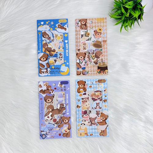 4 Sheets Kawaii Cuties: Adorable Sticker Delights