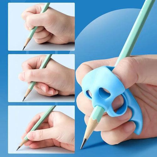 Five Finger Silicone Pencil Grip for Kids Handwriting (Pack of 3)