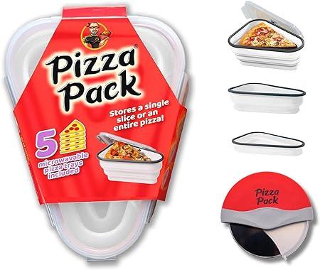 Slice & Store: Pizza Storage Container with 5 Serving Trays