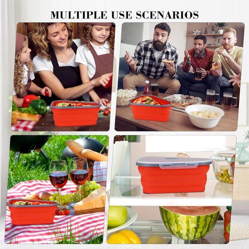 Slice & Store: Pizza Storage Container with 5 Serving Trays