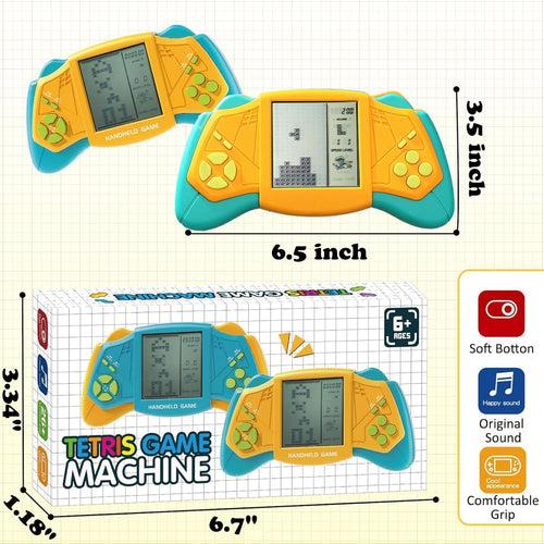 Retro Mini Handheld Tetris Game Player for Kids (Random Color)