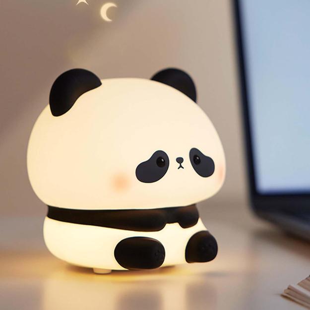 Cute Panda Design Silicone Night Light