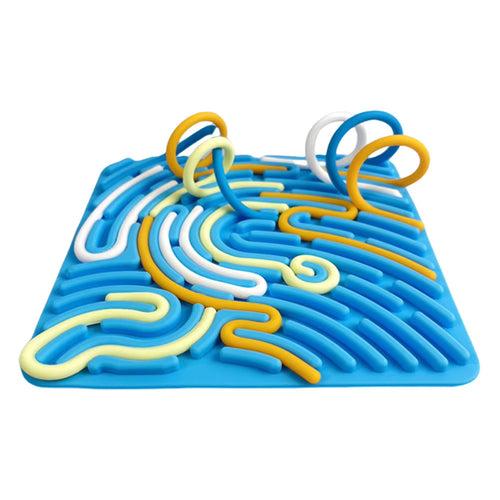 Silicone Sensory Maze Board Fidget Toy for Kids (Random Color)