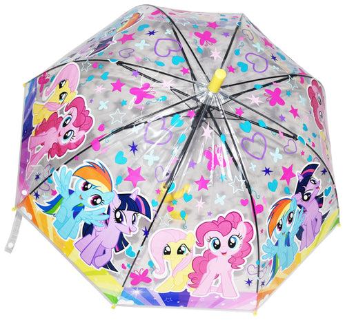 Premium Quality Theme Printed Transparent Umbrella For Kids (Pony Unicorn)