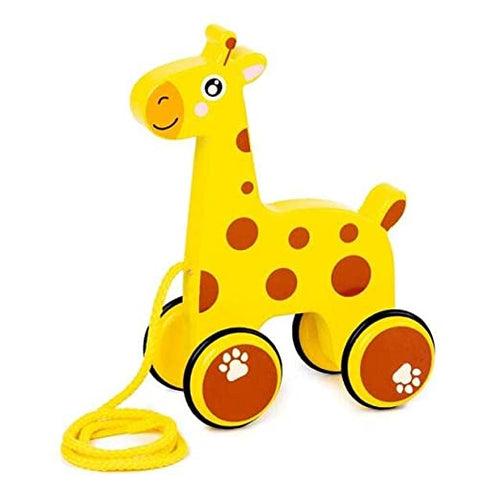 Wooden Pull Along Toy(Non Toxic Toys for Kids, Multi Color, Animal Pull Toys, Pull Toys)