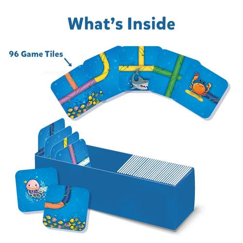 Connectors shark attack | Domino & Tile Game (ages 6+) - Free Gift