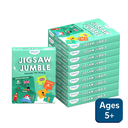 Jigsaw Jumble - Around the World | Pack of 10 (ages 5+)