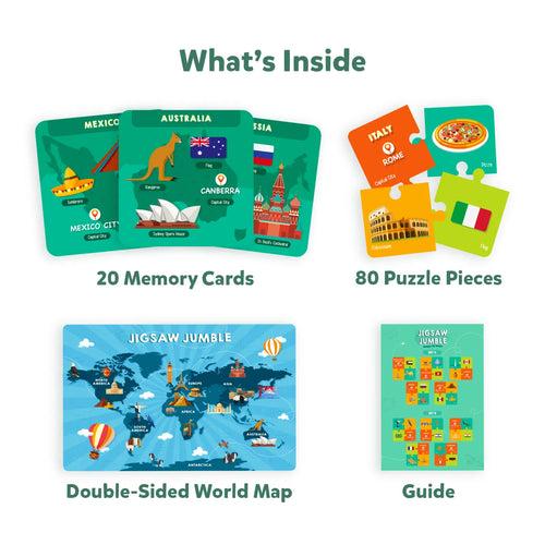 Jigsaw Jumble - Around the World | Pack of 20 (ages 5+)