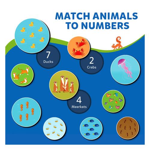 Letters, Numbers & Animals  | Magnetic Matching Activity (ages 3-6)