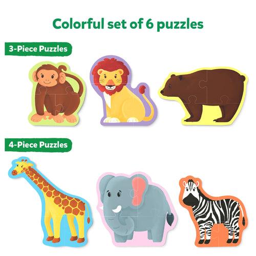 My First Puzzle Set: Wild Animals (ages 3-6)