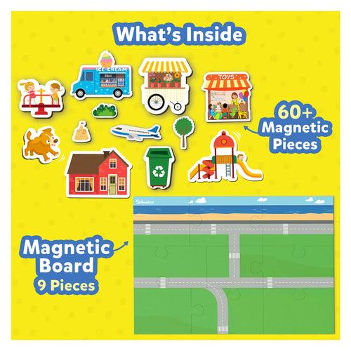 Magnetopia - Design Your City | Interactive Pretend Play Set (ages 3-7)