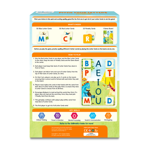 Pitch Your Letters - & Learn to Spell | Pack of 20  (ages 5+)