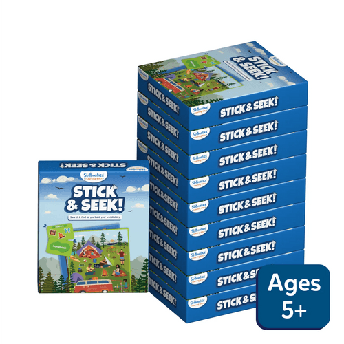 Stick & Seek! - Search & find as you build your vocabulary | Pack of 10 (ages 5+)