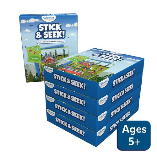 Stick & Seek! - Search & find as you build your  | Pack of 5 (ages 5+)vocabulary