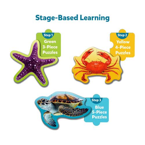 Step By Step Puzzle: Underwater Animals (ages 3+)