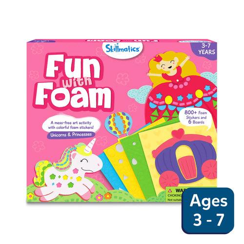 Fun with Foam: Unicorn & Princesses | No Mess Sticker Art (ages 3-7)