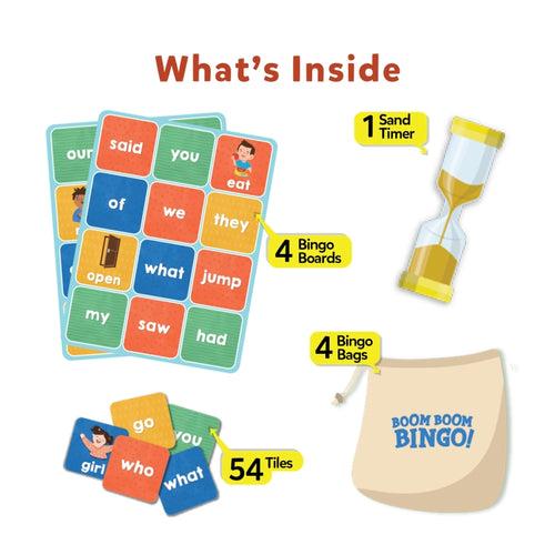 Boom Boom Bingo! Board Game: Sight Words (ages 5-8)